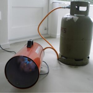 Heteluchtkanon met thermostaat 50 kW