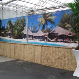 Decordoek Tropische Huizen Strand (2 delen) prijs per deel