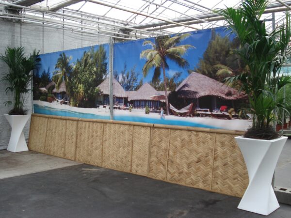 Decordoek Tropische Huizen Strand (2 delen) prijs per deel