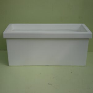 Witte plantenbak 100 cm lang x 45 cm