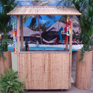 Bamboe bar met koeling 280 liter