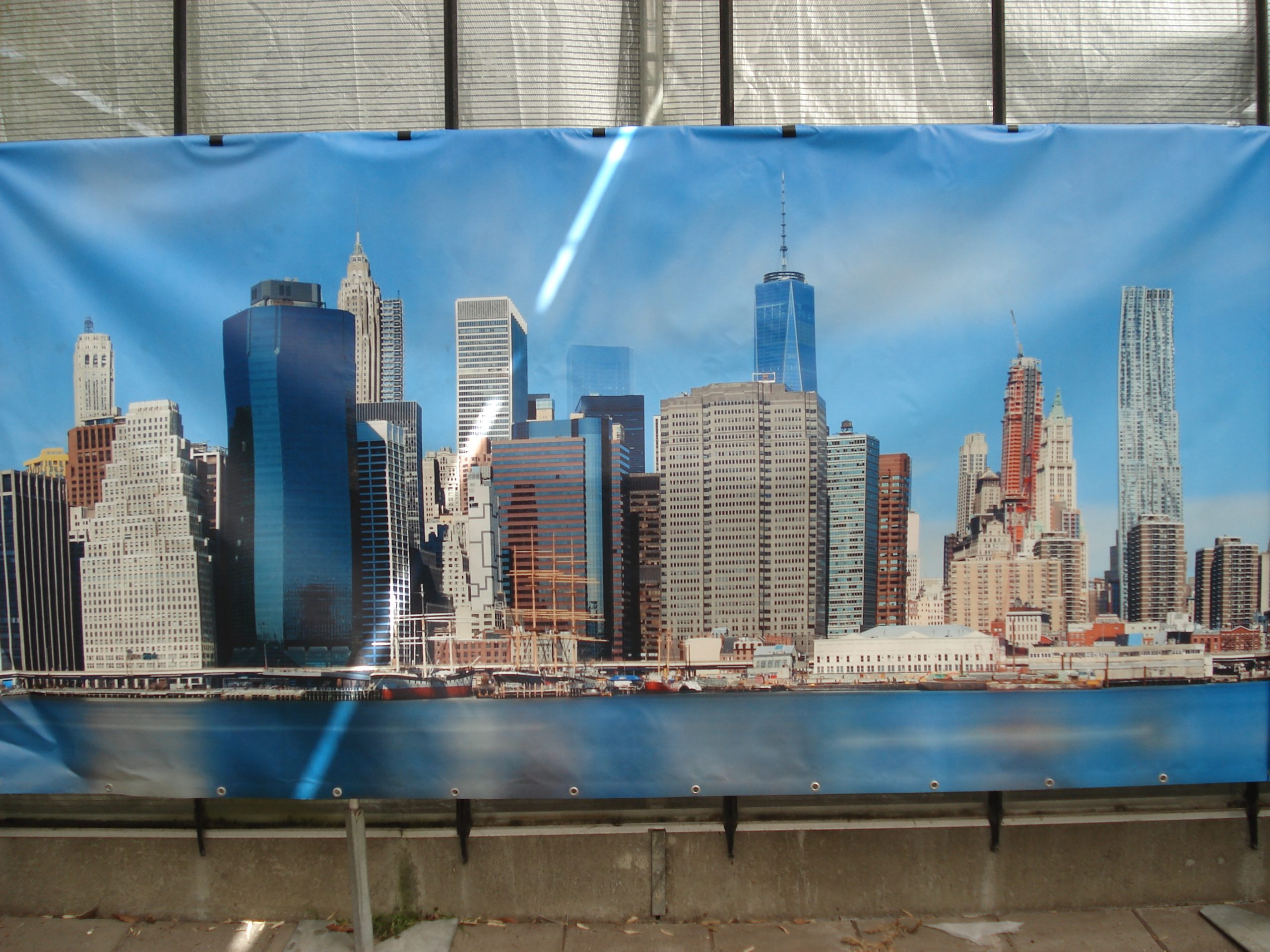Decordoek Skyline NewYork - Afbeelding 3
