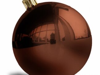 Kerstbal 8cm - Amber Bruin