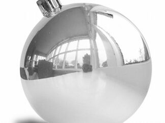 Kerstbal 10cm - Zilver