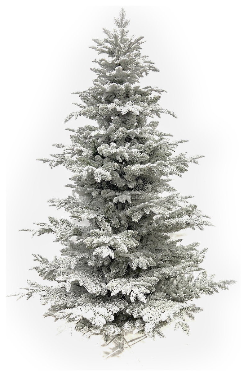 Kunst Kerstboom Brandvertragend - Wit 1m80