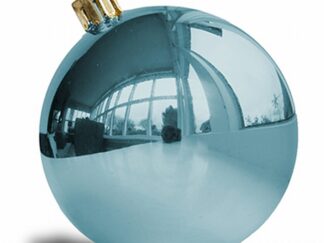 Kerstbal 10cm - Aqua Blue