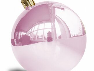 Kerstbal 8cm - Baby Roze