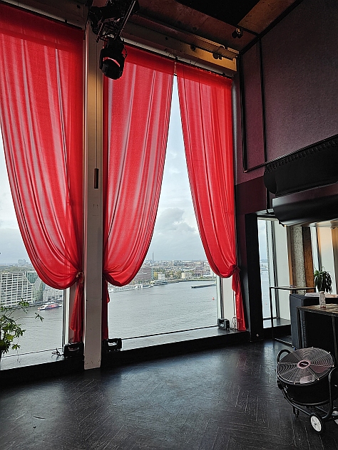 Rode Gordijnen / Satijn 6m