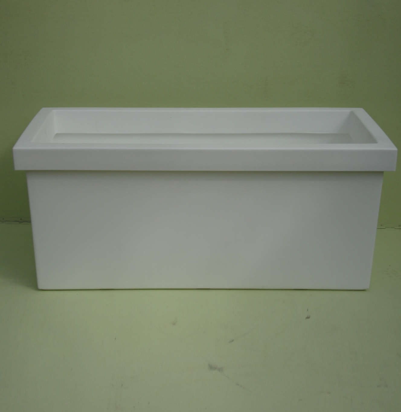 Witte plantenbak 100 cm lang x 45 cm