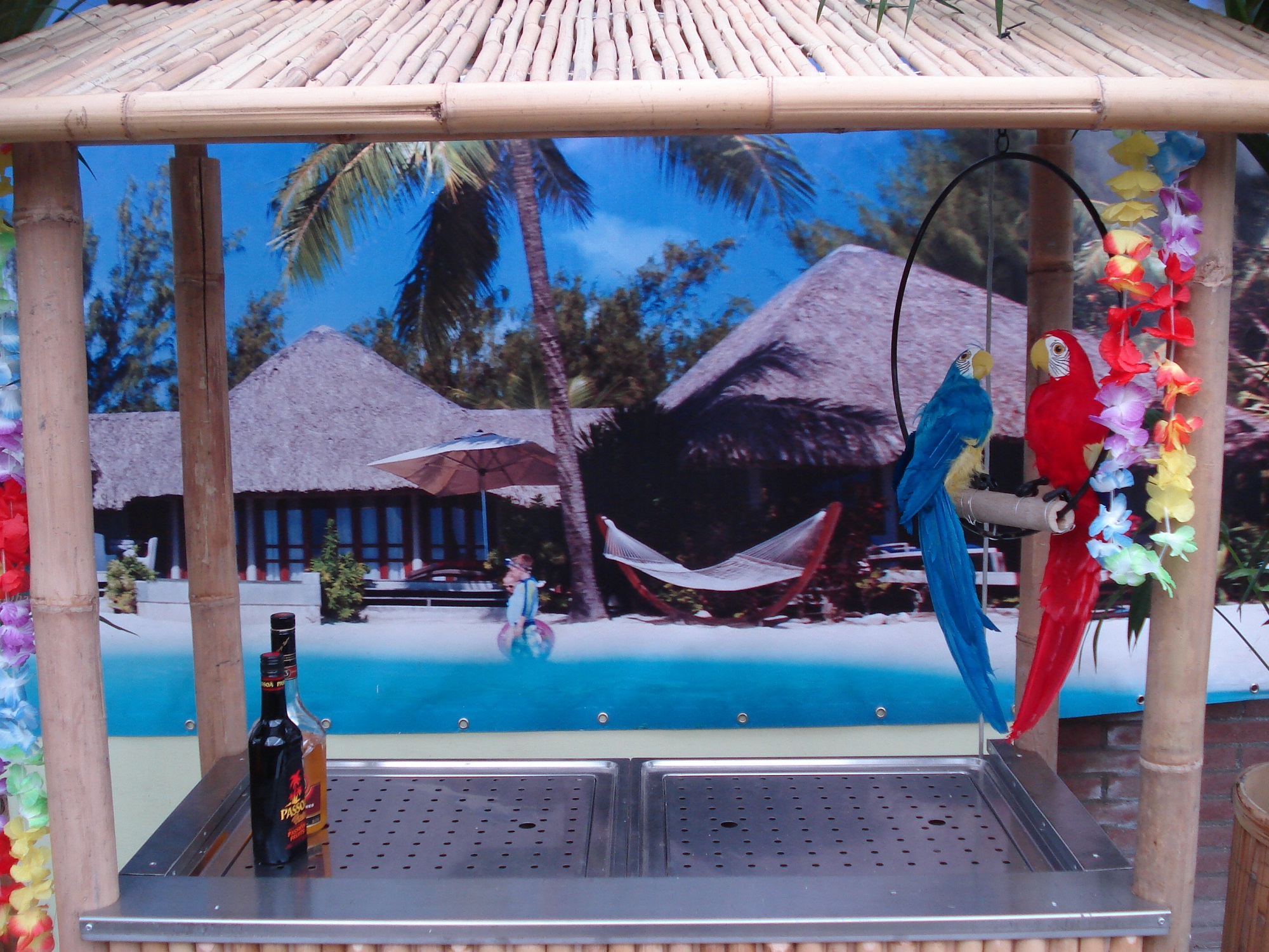 Bamboe bar met koeling 280 liter - Afbeelding 3