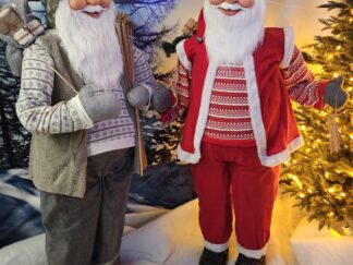 Kerstman groot (grijs)