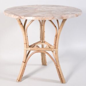 Foto van Rotan tafel (incl. tafelplantje)