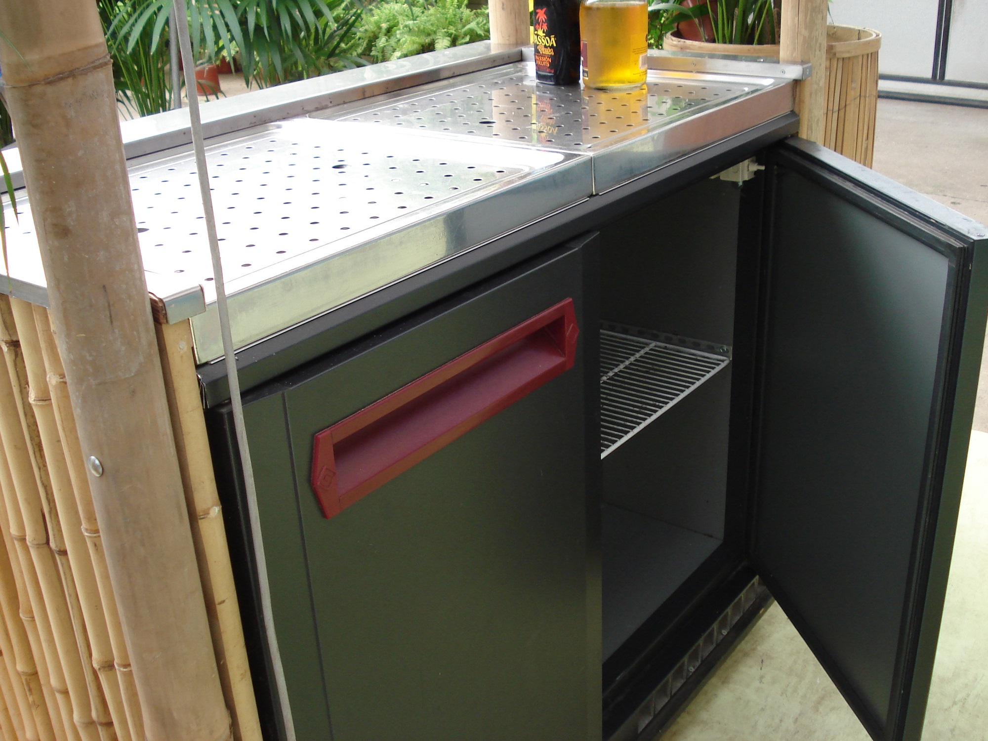 Bamboe bar met koeling 280 liter - Afbeelding 2