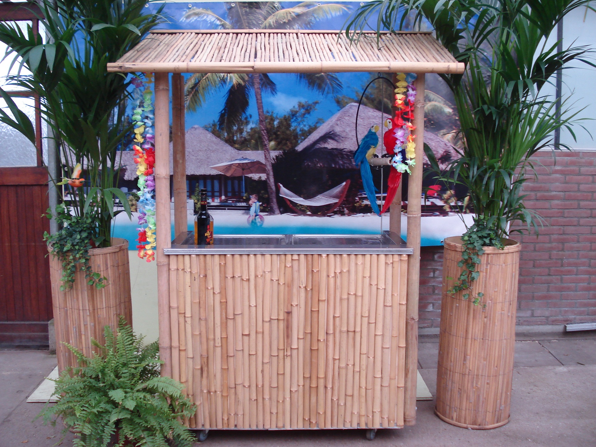 Foto van Bamboe bar met koeling 280 liter